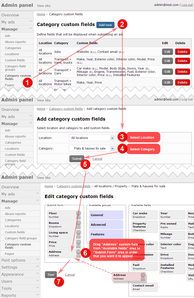 Add-address-custom-field-to-category